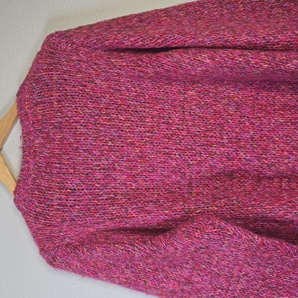 J Jill  Pink Crew Neck Sweater with Textured Knit Size XlP NWT - Picture 5 of 6